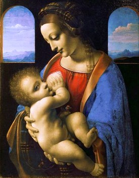 Mary breastfeeding